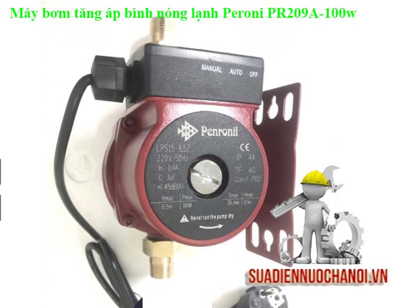 Máy bơm nước tăng áp mini tăng áp bình nóng lạnh Peroni PR209A-100w
