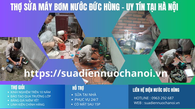Thợ Sửa Máy Bơm Nước Tại Nhà [Gía 150K] Hà Nội