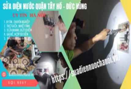 Sửa chữa điện nước tại quận Tây Hồ – Điện Nước Đức Hùng